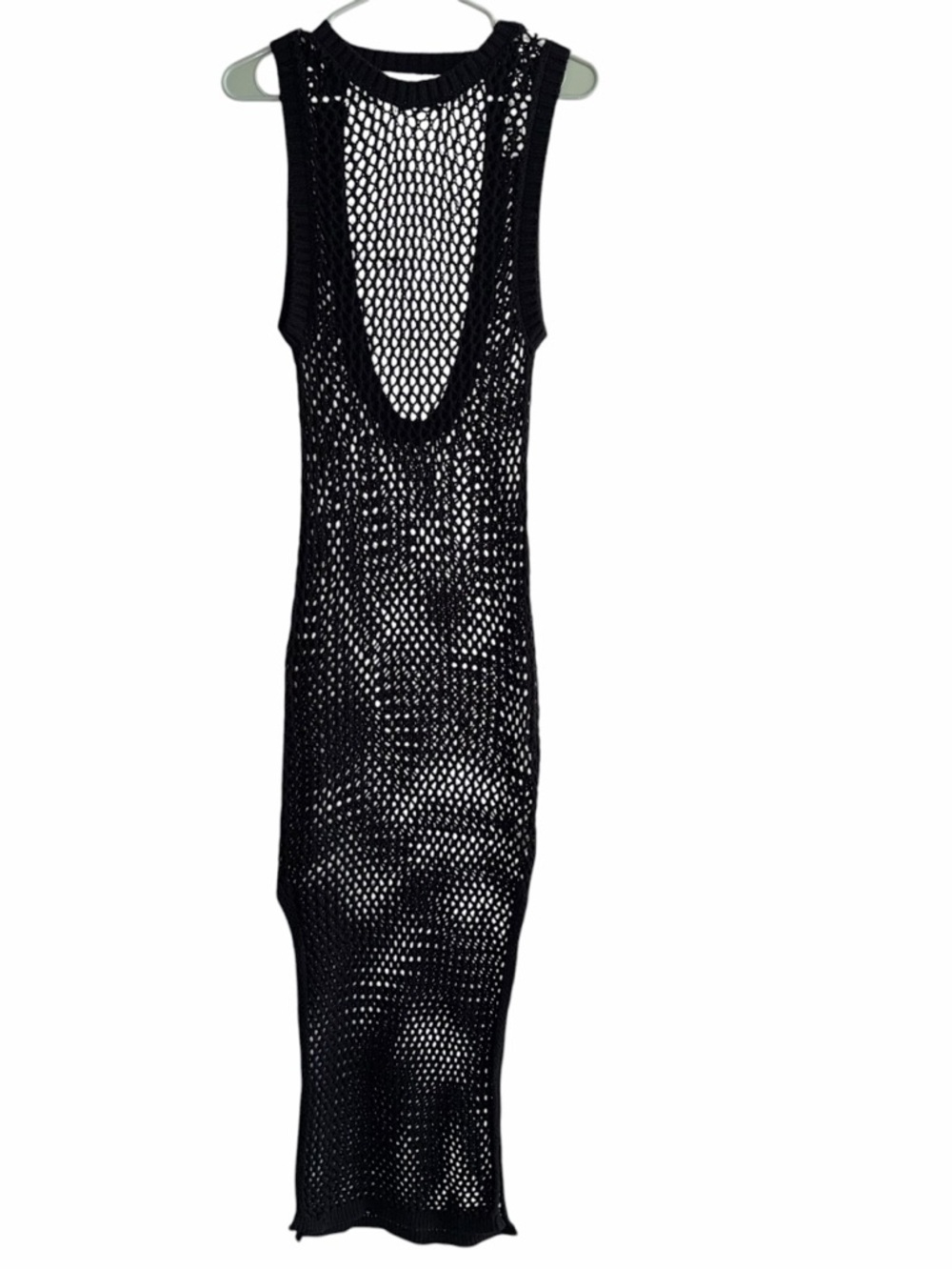 Beach Riot Holly Sheer Open Knit Cover-Up Dress, Size S - Picture 4 of 8